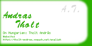 andras tholt business card