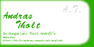 andras tholt business card